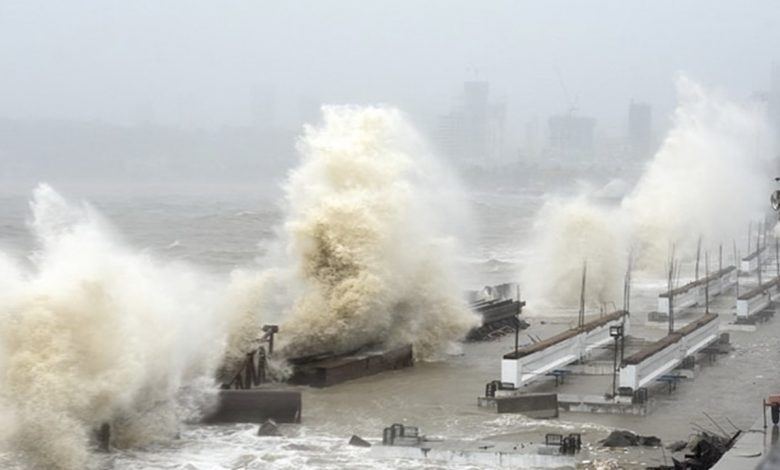 cyclone and sea